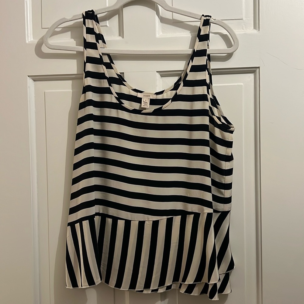 Striped J. Crew Blouse